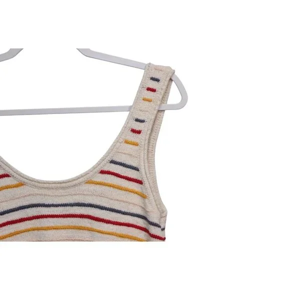 Madewell Tank Top Small Striped Sleeveless Knit Sweater Boho Colorful Beach - Picture 5 of 10